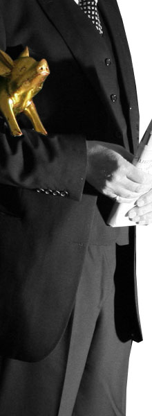 Goldenes Schwein unter dem Arm Coaching für Führungskräfte